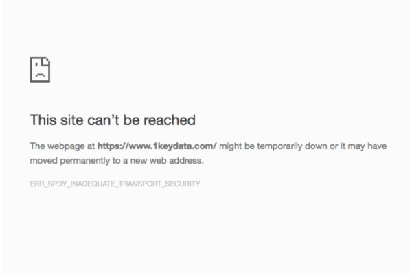 ERR_SPDY_INADEQUATE_TRANSPORT_SECURITY Error Page